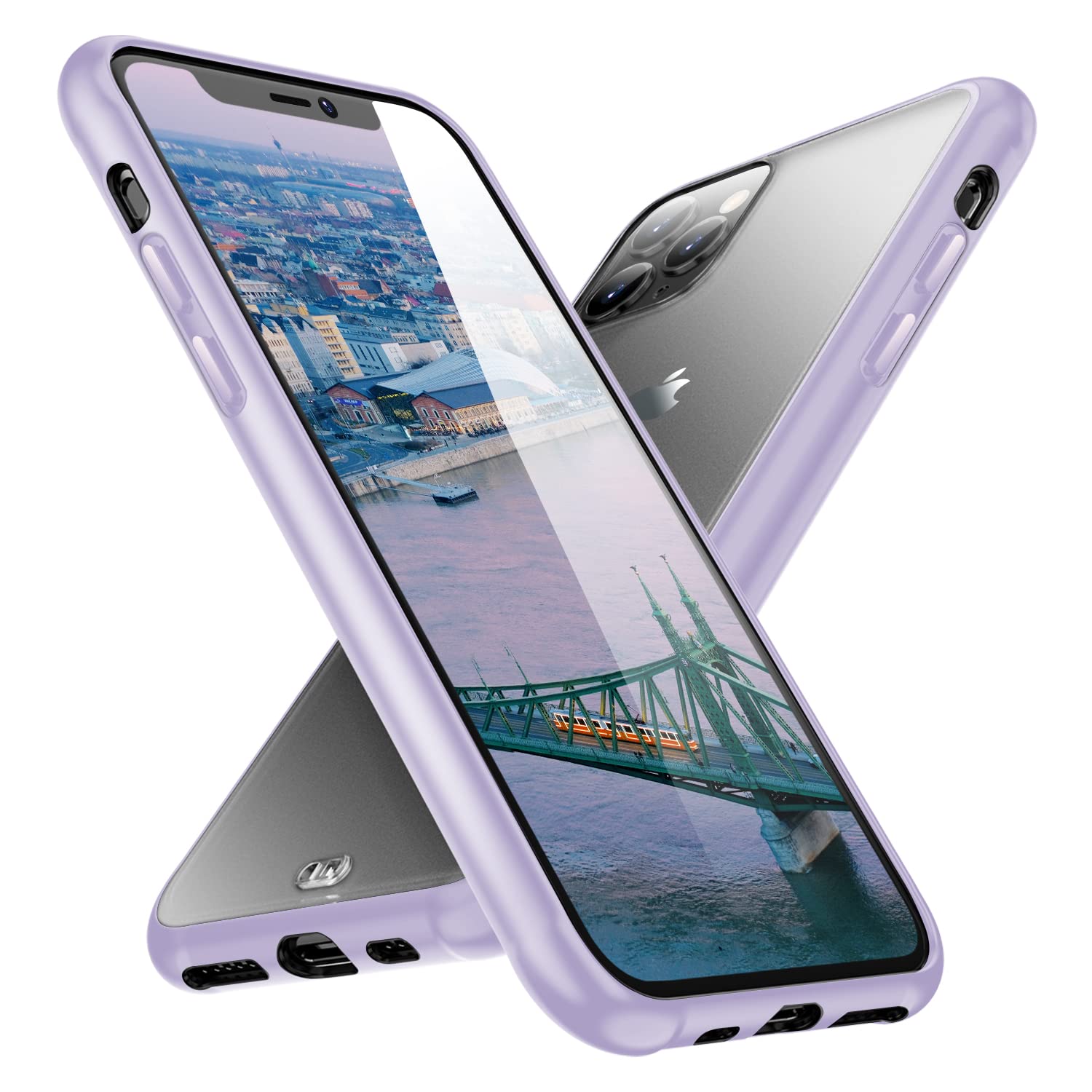 ORIbox iPhone 11 Pro Max Case - Purple Translucent Matte Cover with Soft Edges | Lightweight Protective Phone Case for Women, Men & Kids | Perfect for Daily Use, Work & Outdoor Activities