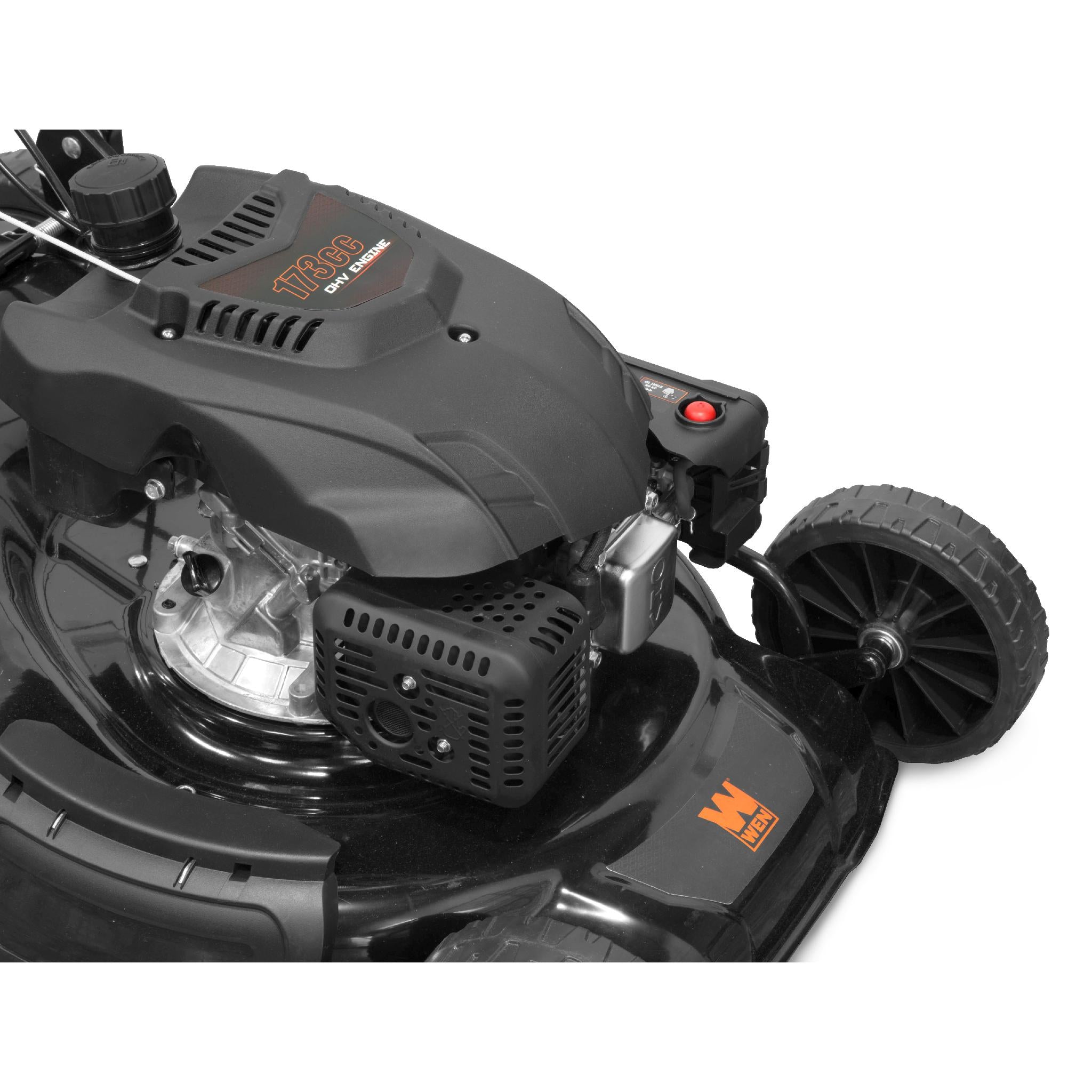 WEN LM2173 21-Inch 173cc Gas Powered Self-Propelled 4-in-1 Lawn Mower - Perfect for Large Yards, Landscaping & Professional Lawn Care