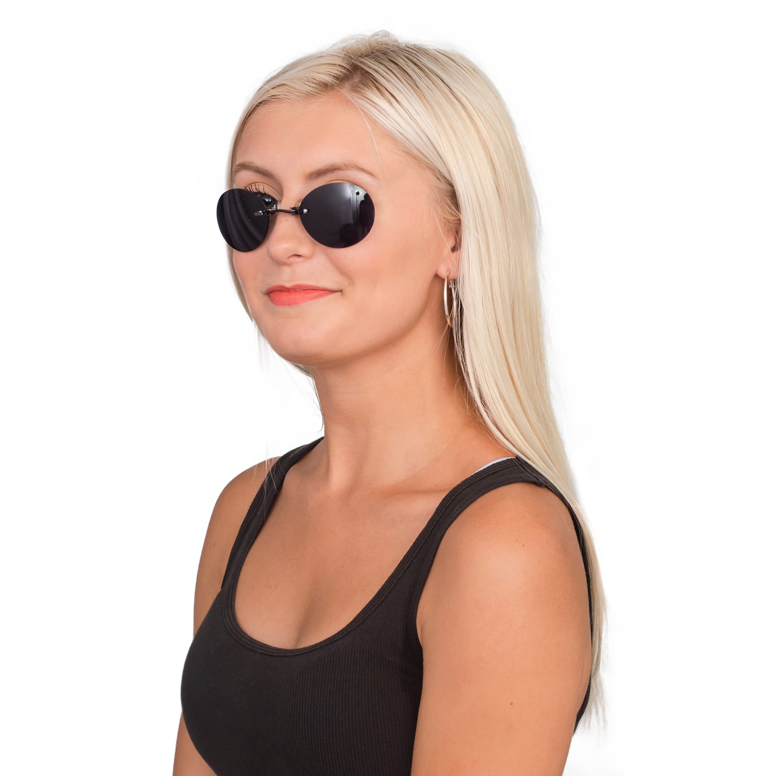 Morpheus Black Sunglasses - Adult Halloween Costume & Cosplay Glasses for Men & Women | Perfect for Matrix-Themed Parties, Comic Con, and Cosplay Events