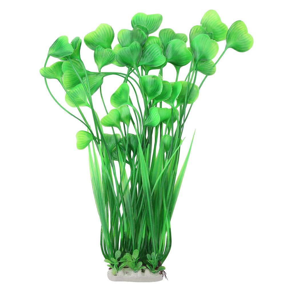 Premium Artificial Water Plants for Aquarium - Realistic Plastic Underwater Decor, Fish Tank Ornament for Freshwater & Saltwater Tanks - Perfect for Home Aquascaping, Office Fish Gardens, and Underwater Landscape Design (Green)