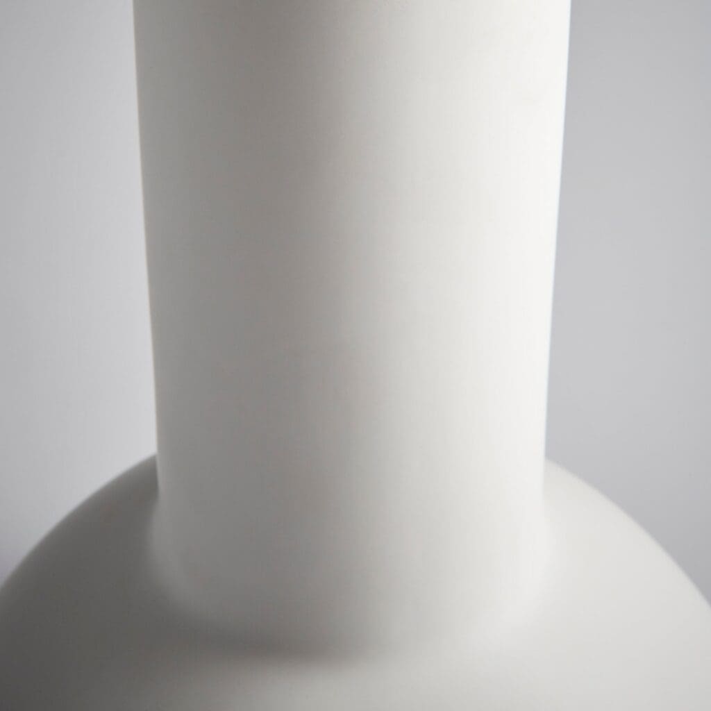 Cyan Design 10827 Purezza Vase - White Medium Glass Vase for Home Decor, Wedding Centerpieces & Floral Arrangements