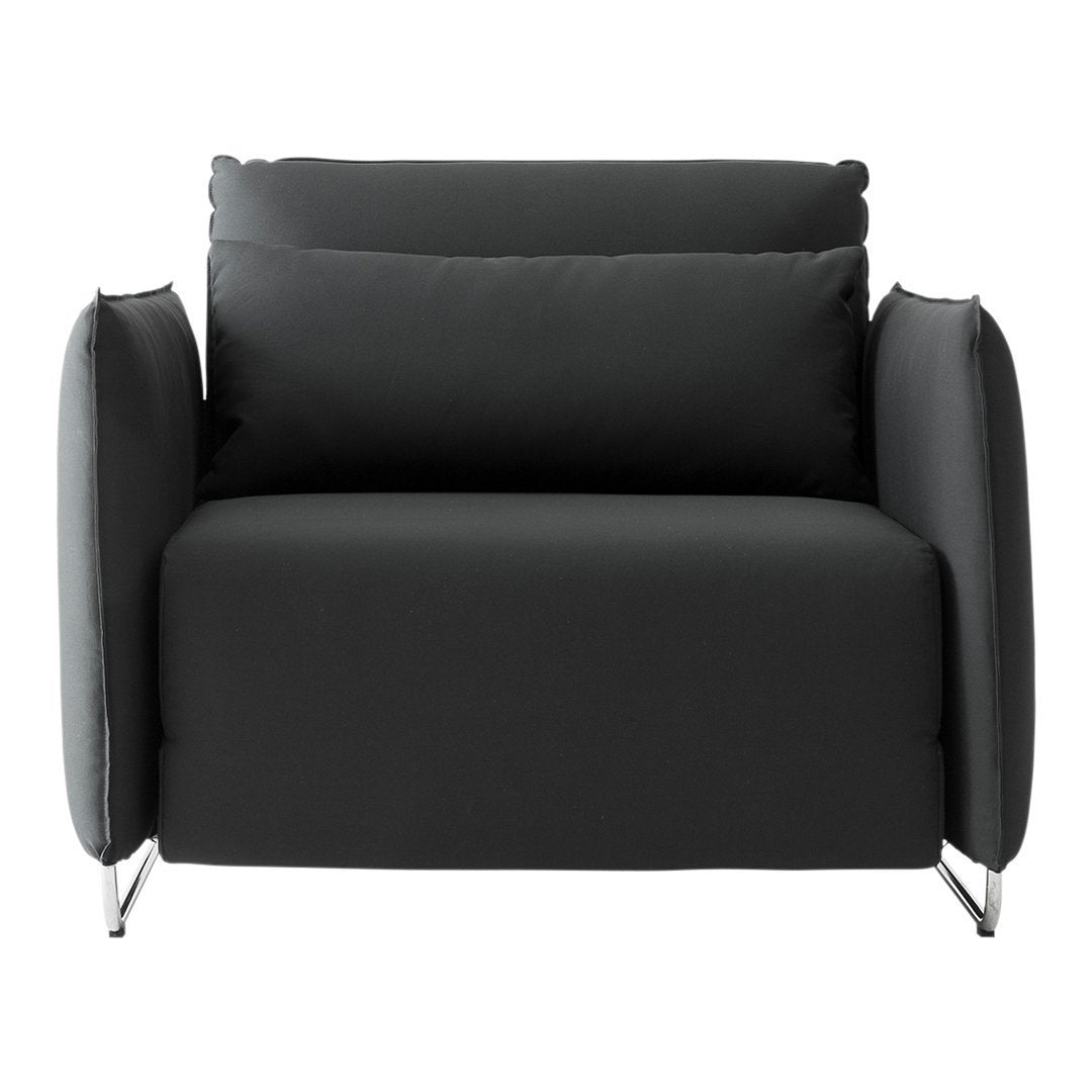 Modern Cord Chair with Convertible Single Bed Design - Perfect for Small Spaces, Guest Rooms & Cozy Reading Nooks