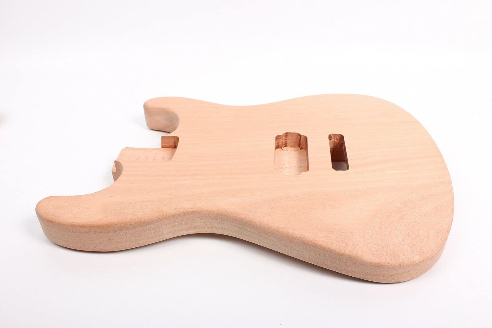 Unfinished Mahogany Solid Wood Electric Guitar Body for DIY Replacement - Perfect for Custom Guitar Builds & Repair Projects