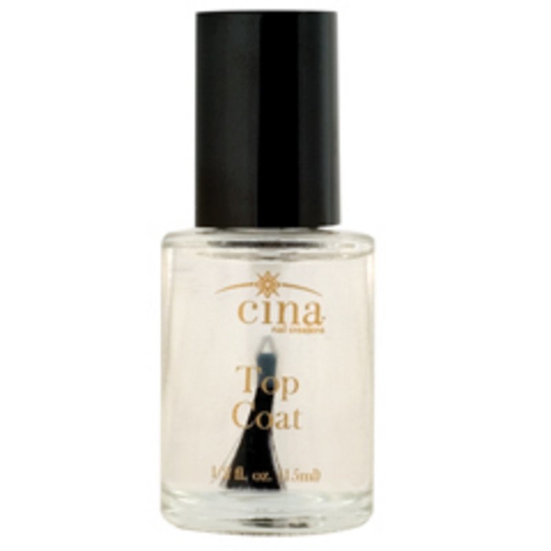 CINA TOP COAT 1/2 OZ - Professional Nail Polish Top Coat for Long-Lasting Shine & Protection | Perfect for Manicures, Pedicures & Nail Art