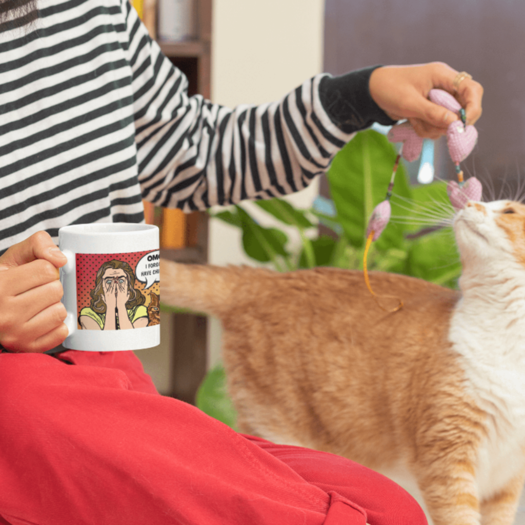 Funny Cat Mug - 'OMG! I Forgot to Have Children' Novelty Coffee Cup - Perfect Gift for Cat Lovers & Humor - Great for Home, Office or Gag Gifts