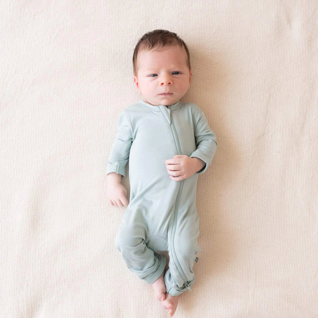 Stylish Sage Green Zippered Romper for Women - Comfortable One-Piece Jumpsuit for Casual Wear, Maternity, and Loungewear