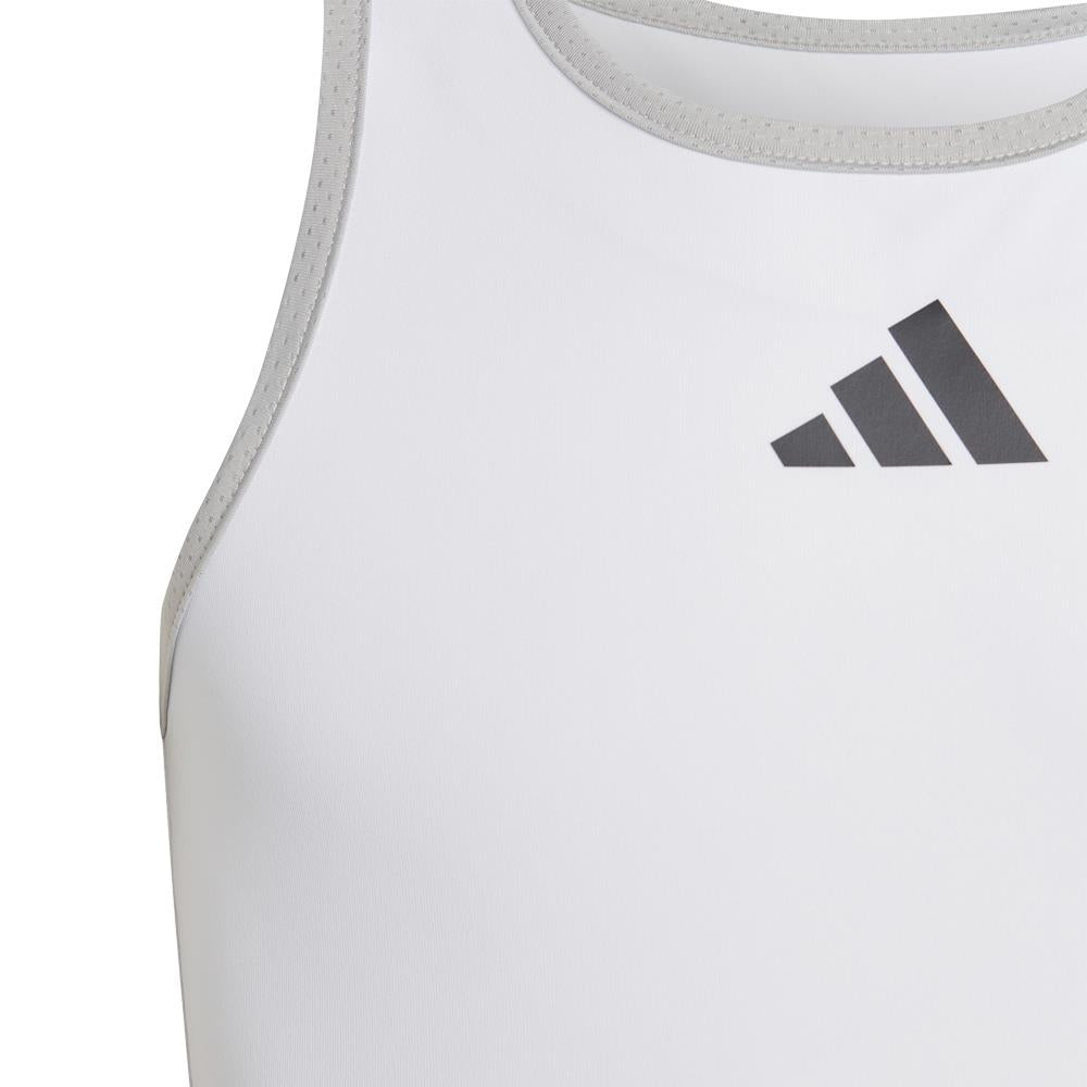 Adidas Girls Club Tank Top - White | Comfortable & Stylish Athletic Wear for Kids | Perfect for Sports, School & Casual Outfits
