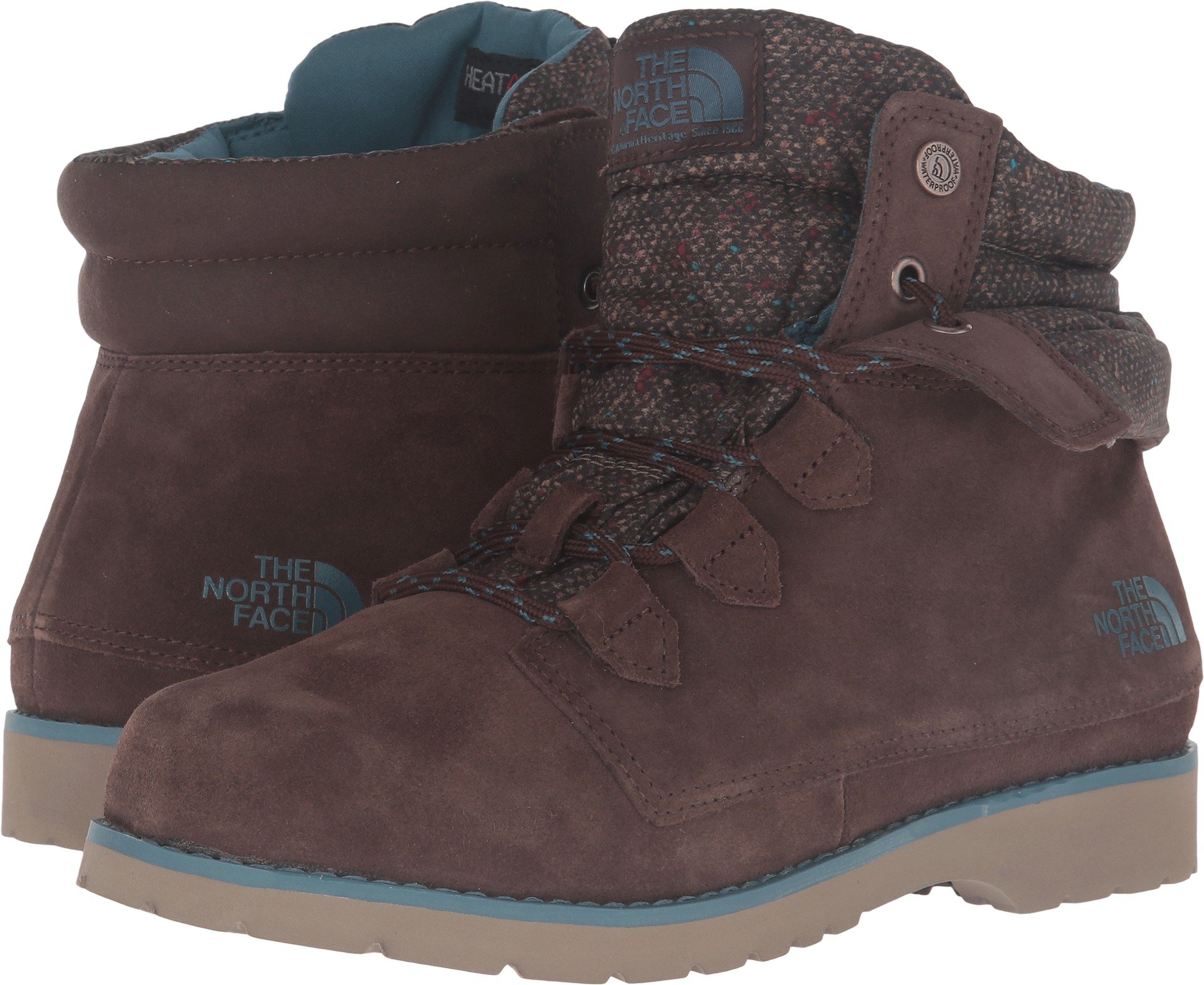 The North Face Women's Ballard Roll-Down SE Fleece Jacket - Demitasse Brown/Tapestry Blue, Size 5 B (Medium) - Cozy Outdoor & Casual Wear for Hiking, Camping & Everyday Use