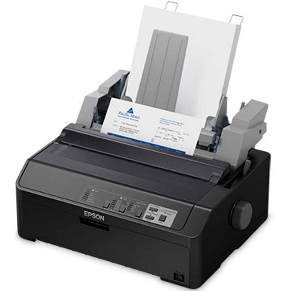 Epson FX-890II Dot Matrix Printer - High-Speed Monochrome Printer for Business, Office, and Industrial Use | Perfect for Invoices, Shipping Labels, and Multi-Part Forms