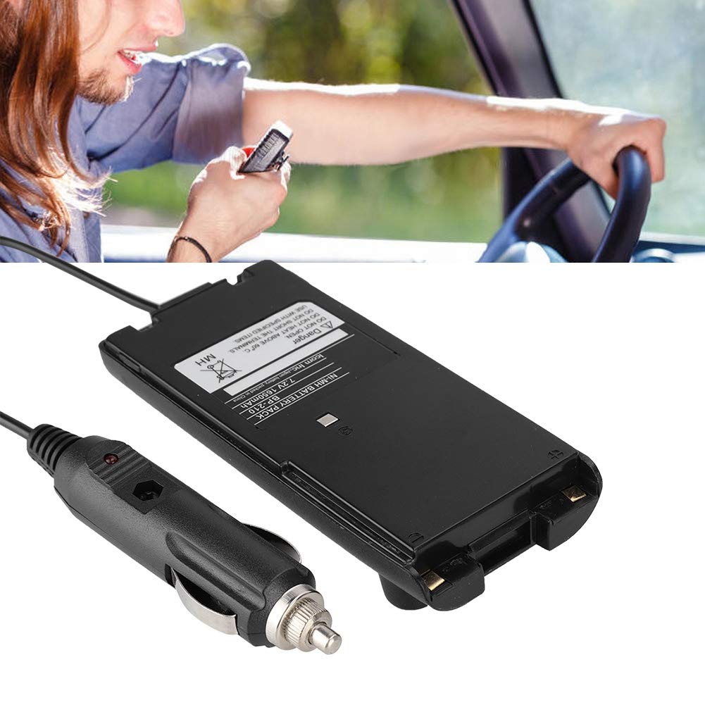 12V Car Radio Battery Adapter for ICOM IC-V8 IC-V82 IC-A6 IC-A24 IC-F3GT - Universal Power Supply for Mobile Ham Radios & Emergency Communication