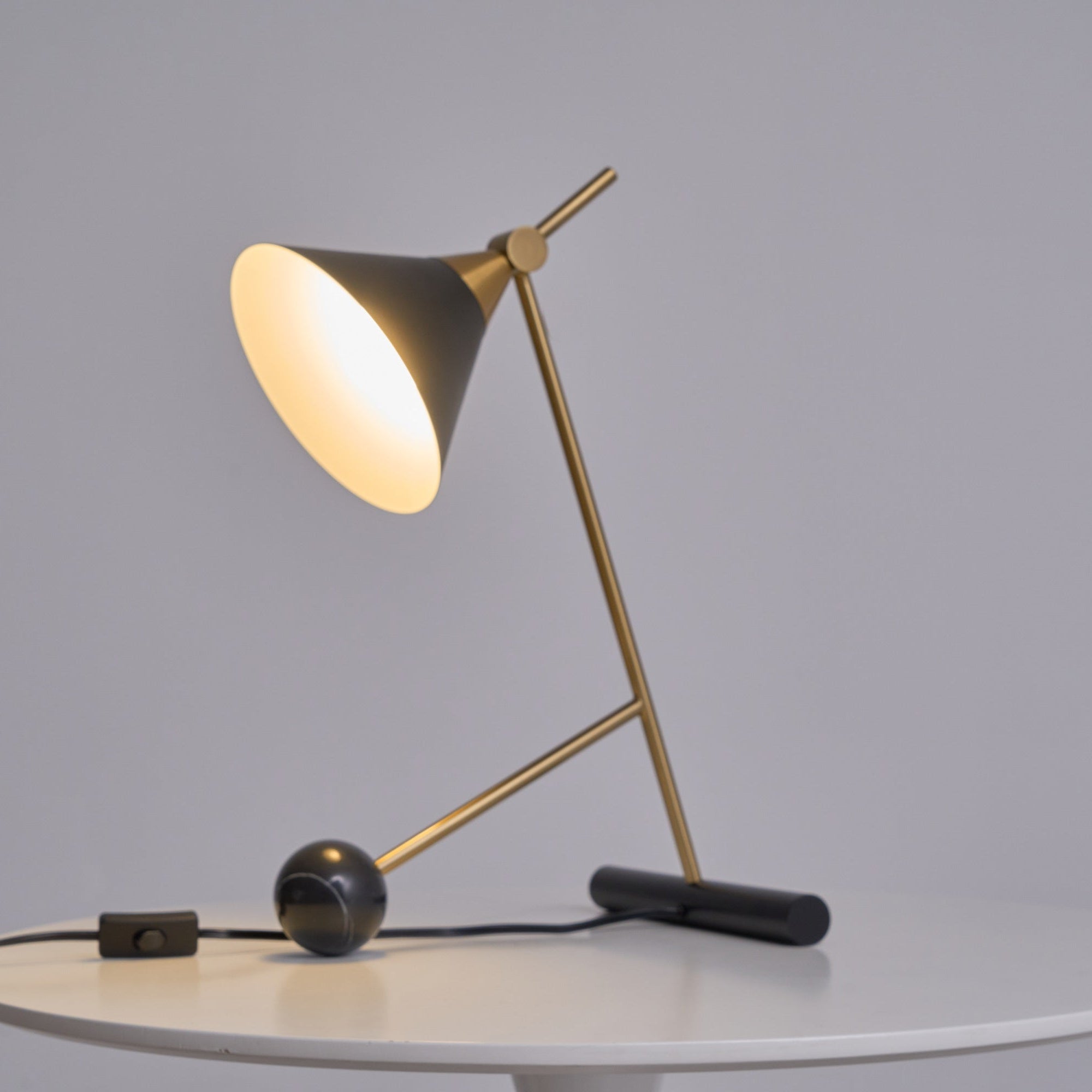 Cleo Table Lamp - Modern LED Desk Light with Adjustable Brightness for Home Office, Bedroom & Study Room - Perfect for Reading, Working & Decor