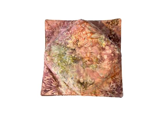Floral Fabric Microwave Bowl Cozy - Heat-Resistant & Stylish Bowl Cover for Safe Food Warming - Perfect for Soup, Oatmeal & Leftovers