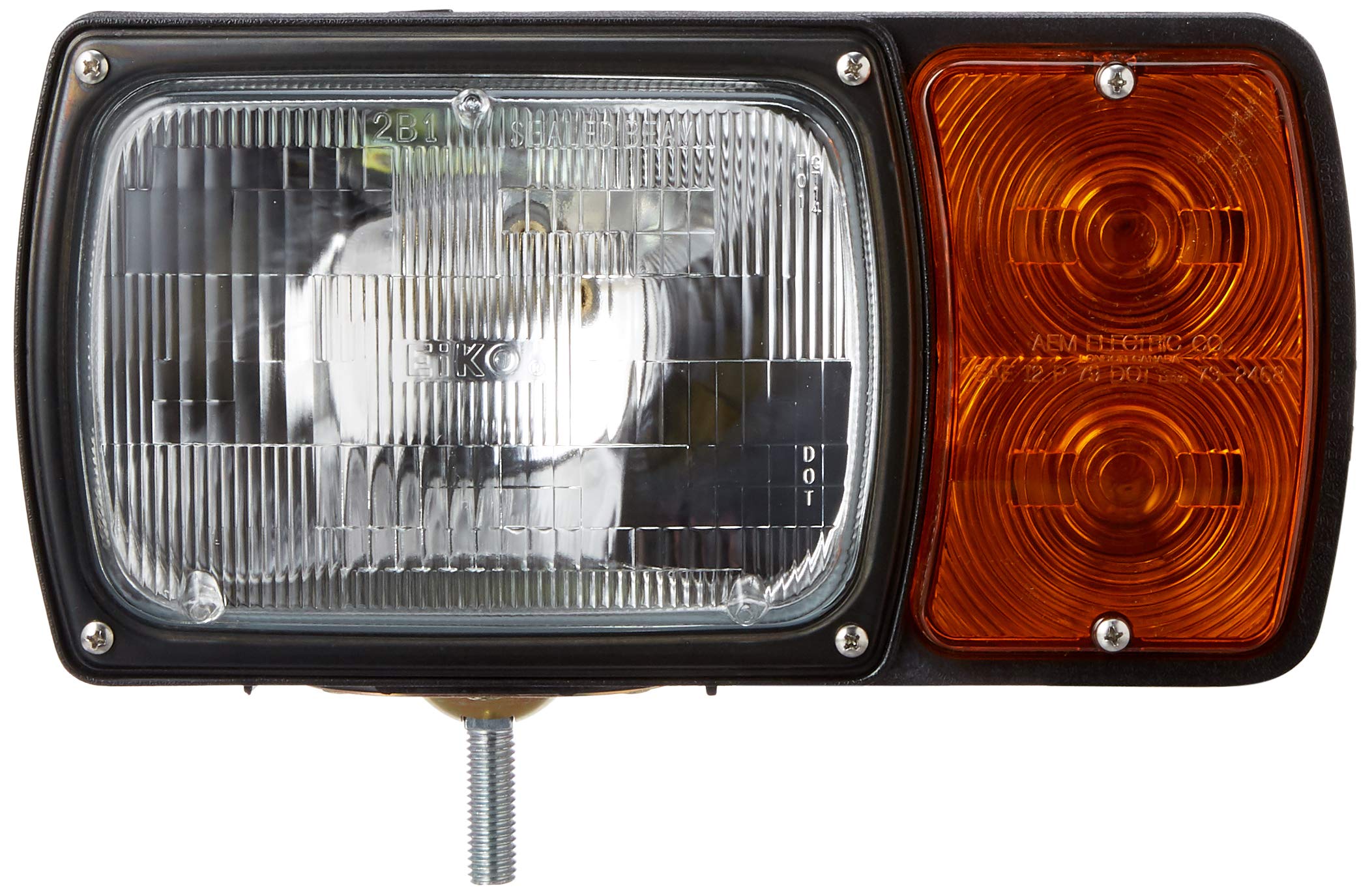 Grote 63381 Universal Snowplow Light Kit with Wiring Harness - Replacement Left Side Headlight for Truck & Tractor - Ideal for Winter Road Maintenance & Snow Removal