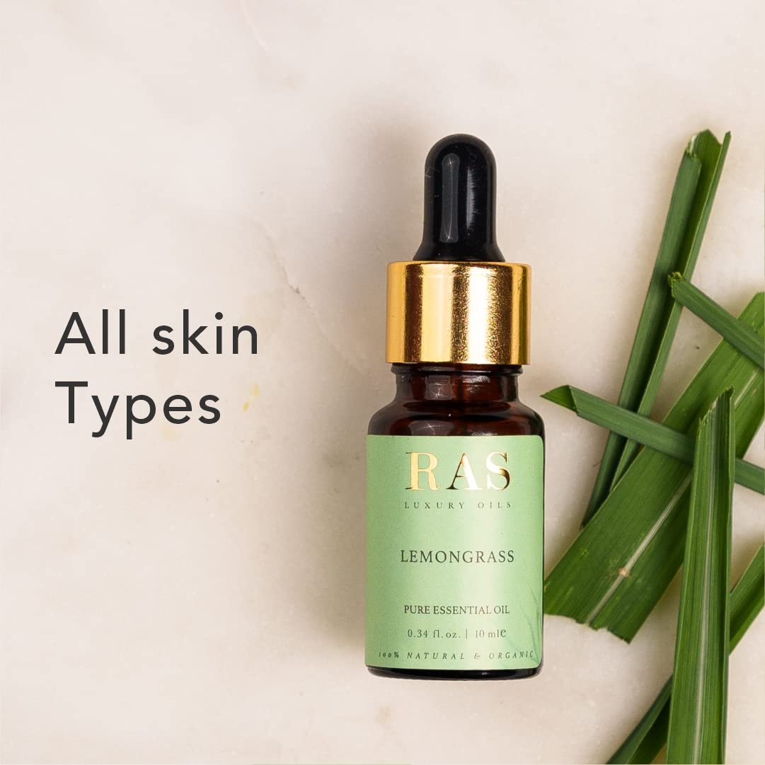 Premium RAS Luxury Pure Organic Essential Oil - 100% Therapeutic Grade, 10ml - Aromatherapy, Massage & Relaxation at Home