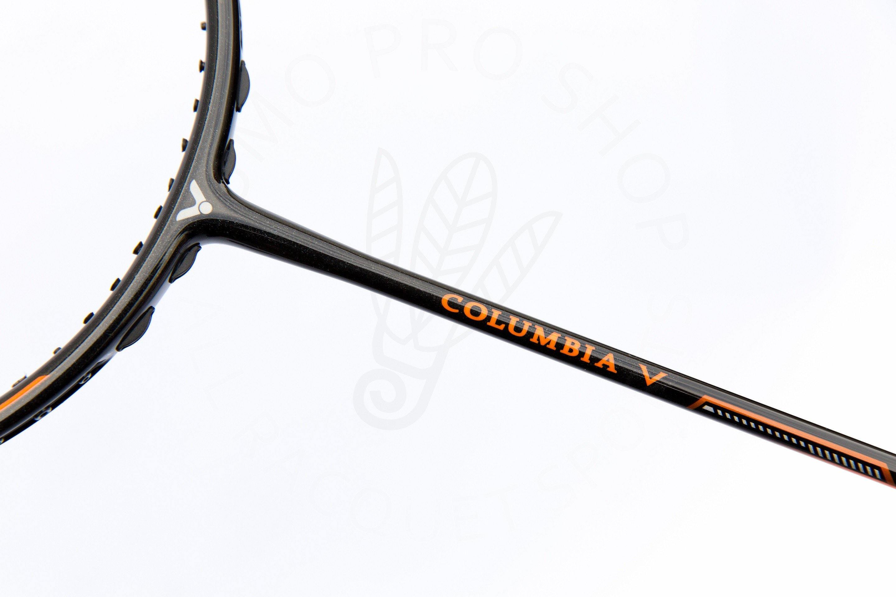 Victor Columbia V Badminton Racket - Lightweight Carbon Fiber Shuttlecock Racket for Professional & Recreational Play - Perfect for Indoor & Outdoor Badminton Games, Training, and Tournaments