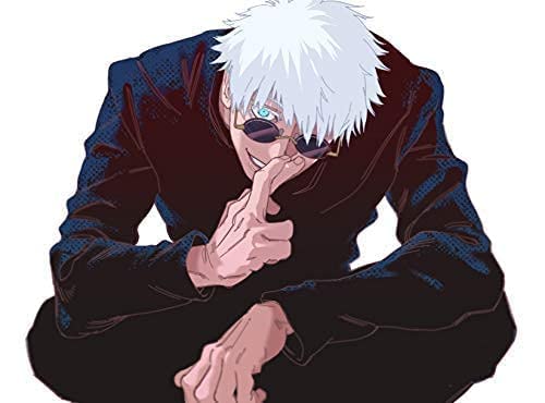 BLKUOPAR 5.1'' Anime Car Stickers - Jujutsu Kaisen Vinyl Decals for Cars, Motorcycles, Laptops & Windows | Waterproof, Durable JDM Accessories | Perfect for Anime Fans, Car Enthusiasts & Gift Giving