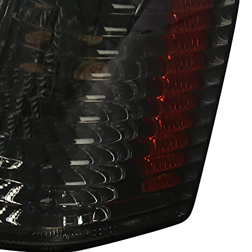 Spec-D Tuning Smoke Bumper Park & Signal Corner Lights with Amber Reflector - Compatible with 1993-1996 Jeep Grand Cherokee (Left + Right Pair) - Perfect for Off-Roading, Night Driving & Custom Car Upgrades