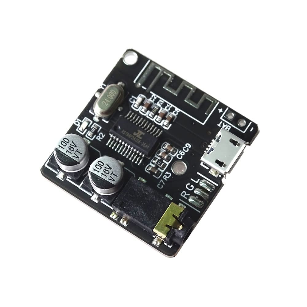 Bluetooth Audio Receiver Board - Bluetooth 4.1/5.0 MP3 Lossless Decoder Module for Wireless Stereo Music Streaming | DIY Audio Projects, Home Theater & Car Audio Upgrade (Color: Black)