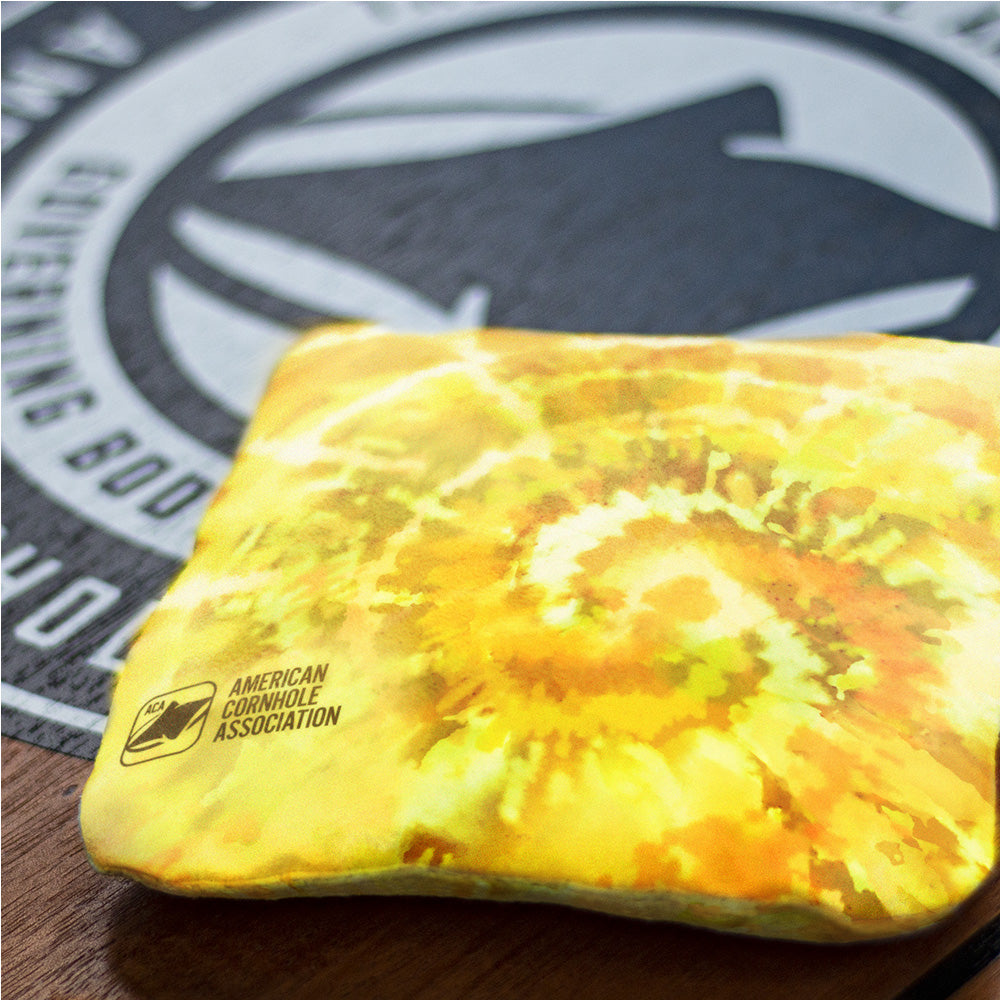 Premium Tie Dye Cornhole Bags Set - Professional Tournament Regulation Weight (16oz) Bean Bags - Outdoor Lawn Games, Tailgating, Backyard Parties & BBQ Events