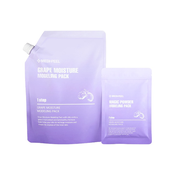 Medi Peel Grape Moisture Modeling Mask Set - Hydrating Facial Treatment for Dry Skin | At-Home Spa Day & Self-Care Routine