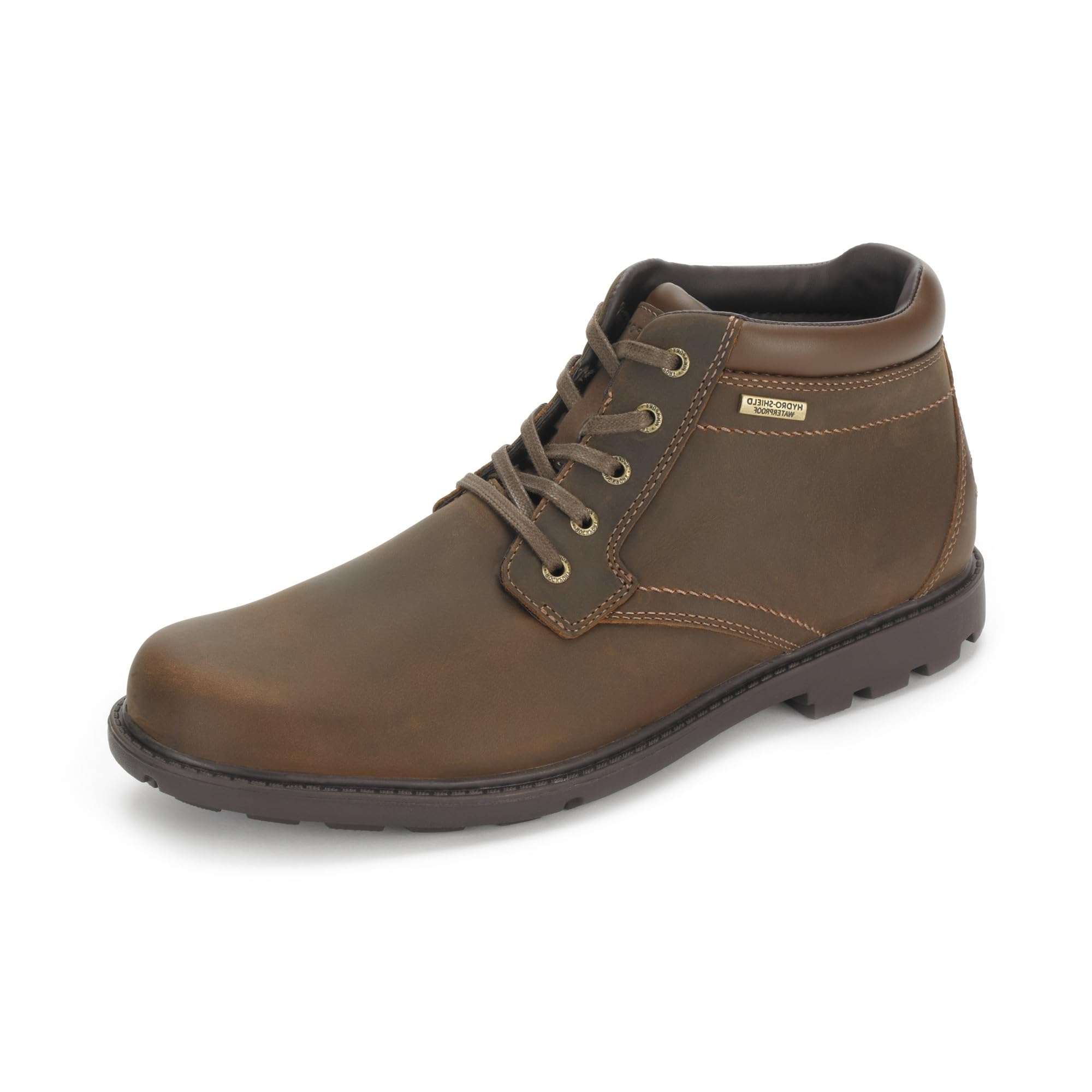 Rockport Men's Rugged Bucks Waterproof Hiking Boots - Comfortable Outdoor Work & Winter Snow Boots for Walking, Camping, and Travel