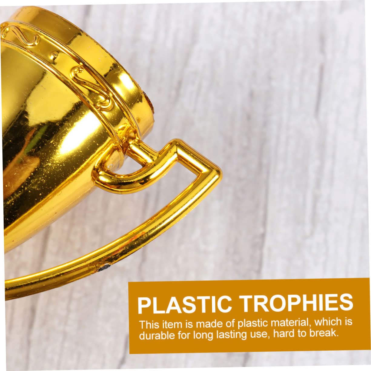 NULYLU 16pcs Small Plastic Trophies for Kids - Soccer & Piston Cup Reward Toys - Perfect for Birthday Parties, Classroom Prizes & Sports Awards