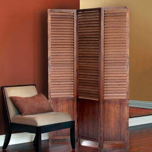 Stylish Brown Large Screen Gems Room Divider - Perfect for Home Office, Living Room & Bedroom Privacy