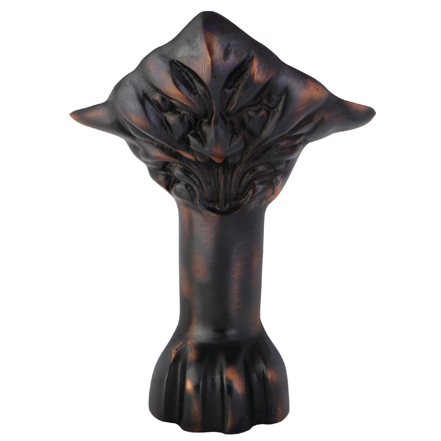 Aqua Eden VCTNH5 4-Piece Lion Paw Cast Iron Bathtub Feet Set in Oil Rubbed Bronze - Vintage Style Clawfoot Tub Legs for Classic Bathroom Decor
