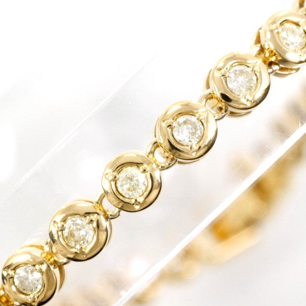 18K Yellow Gold Diamond Bracelet for Women - Elegant Tennis Bracelet with Real Diamonds - Perfect for Weddings, Anniversaries & Special Occasions