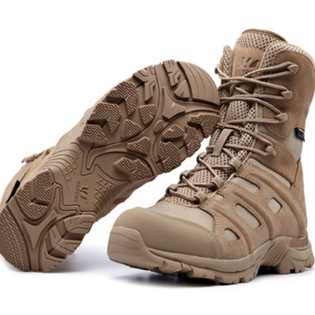 Men's Wear-Resistant Non-Slip Hiking Boots - Outdoor Climbing & Military Combat Shoes for Men | High Top Durable Boots for Hiking, Trekking & Outdoor Adventures