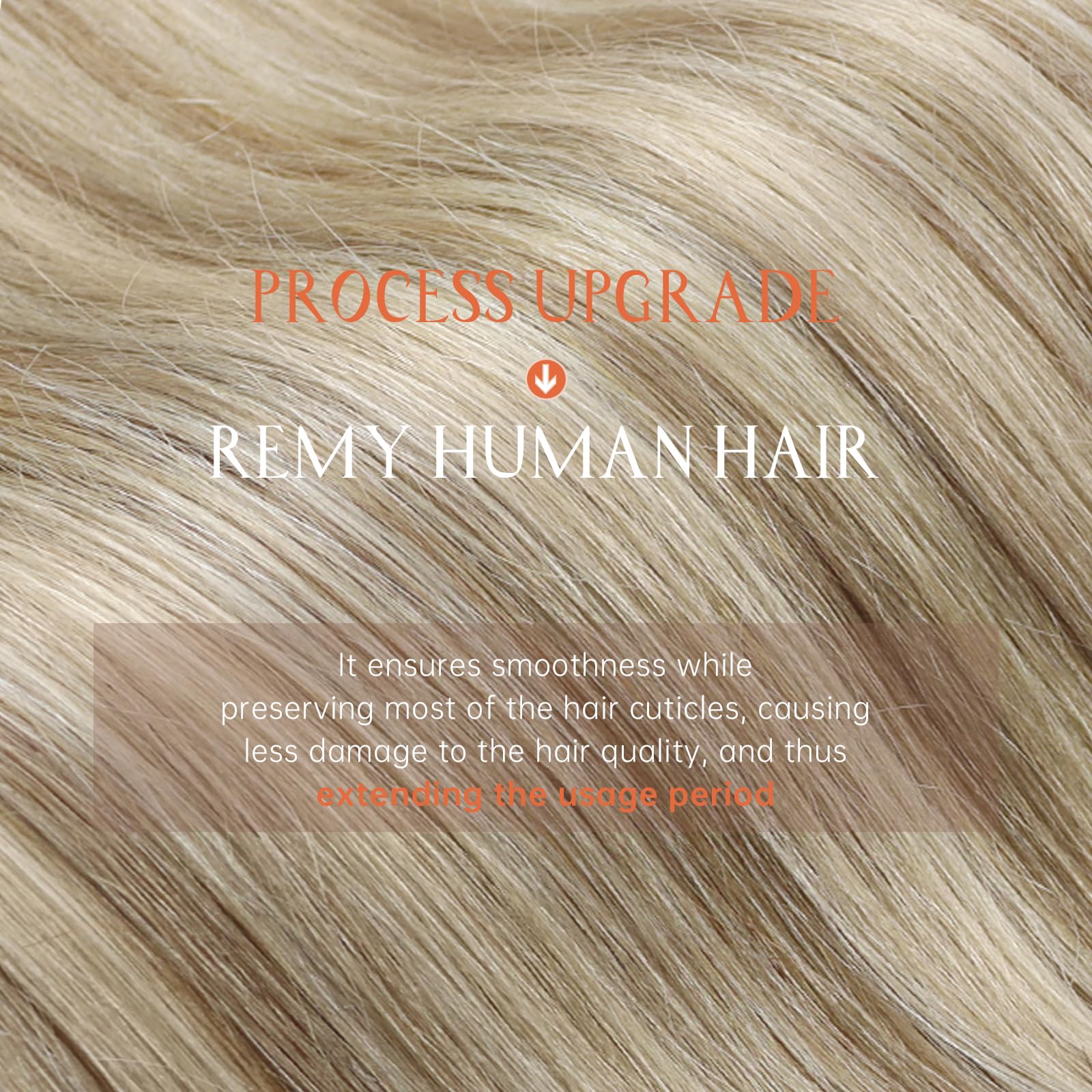 2 Pack Clip in Hair Extensions & Invisible Wire Hair Extensions - Ash Blonde & Golden Blonde Highlights - 14 Inch 170g - Perfect for Daily Styling, Parties & Special Occasions