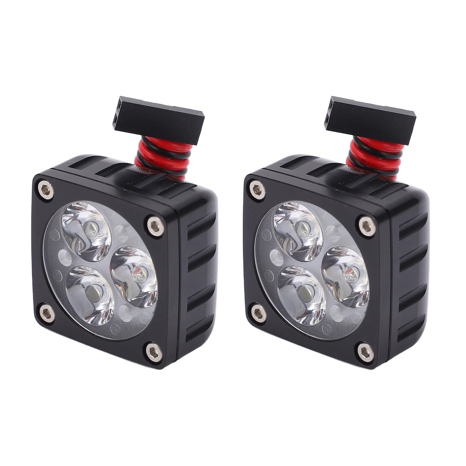 Shanrya LED Lightweight Aluminum Alloy RC Car Spotlights - High Performance Model Car Lights for 1/16 Scale RC Vehicles | Perfect for Night Racing & Off-Road Adventures