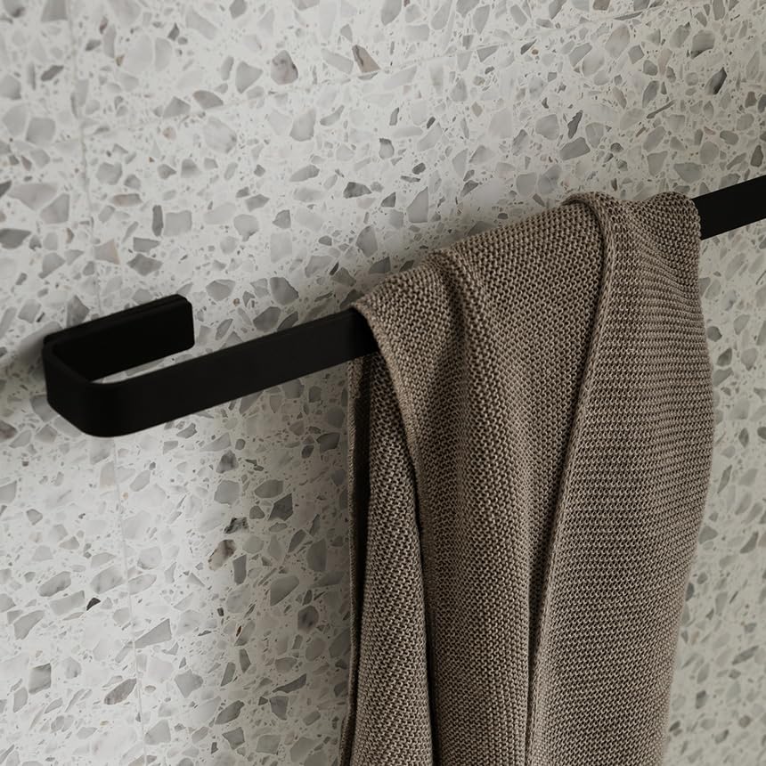 Black Menu Norm Towel Bar - Modern Bathroom Towel Rack for Kitchen & Bathroom Organization