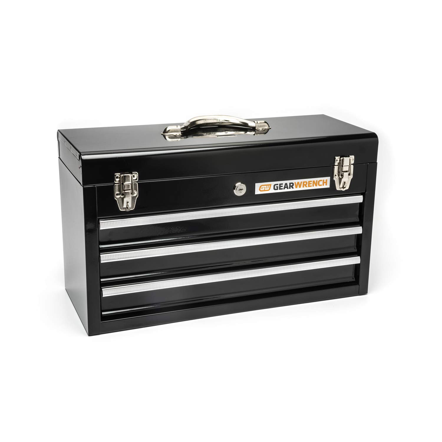 GEARWRENCH 3-Drawer Steel Tool Box with Lockable Drawers - Heavy Duty Storage for Mechanics & DIY Enthusiasts | Perfect for Garage, Workshop & Auto Repair
