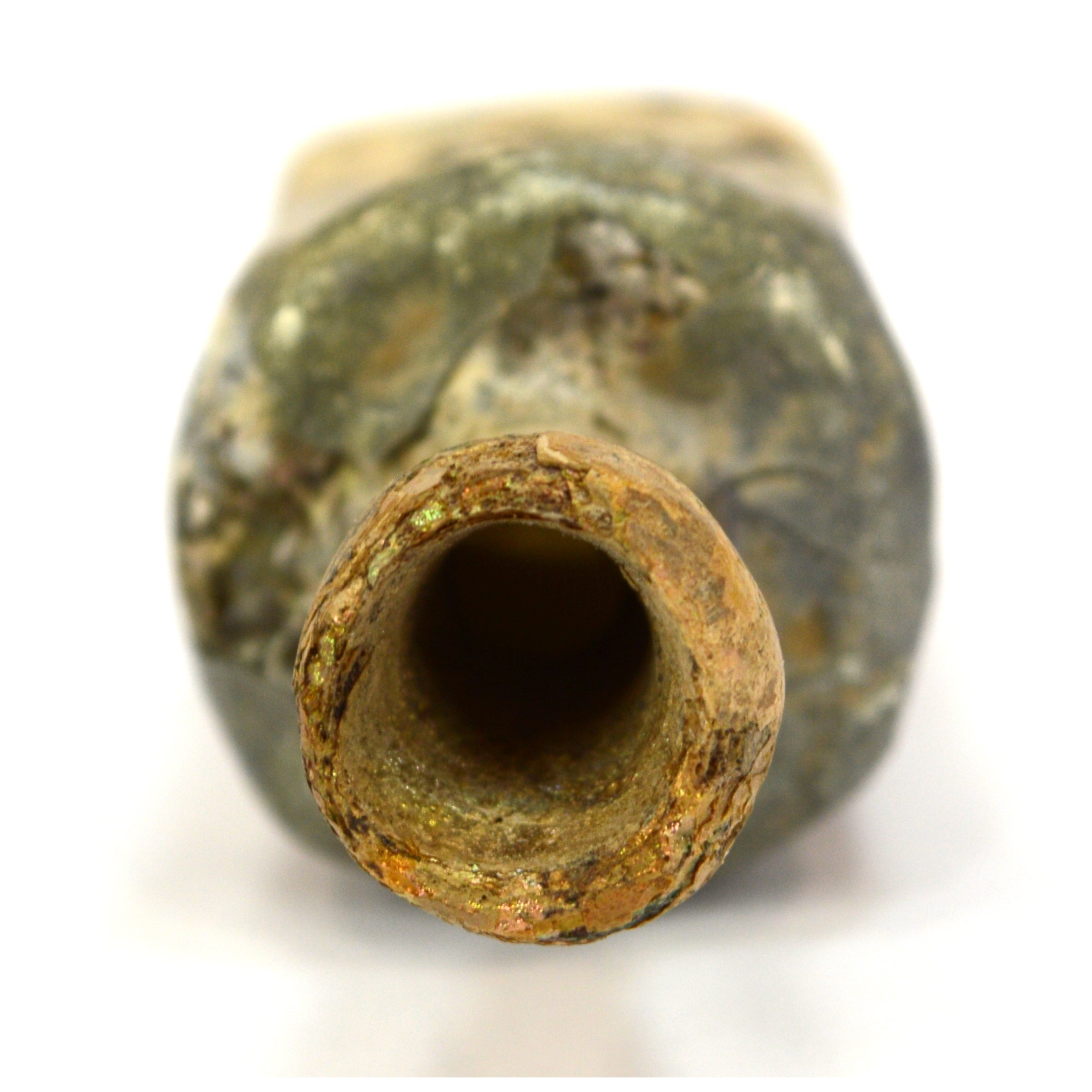 Ancient Roman Hand Blown Glass Bottle - Authentic Tiny Vessel from 100-300 AD with Natural Patina | Perfect for Historical Collections, Home Decor & Unique Gift Ideas