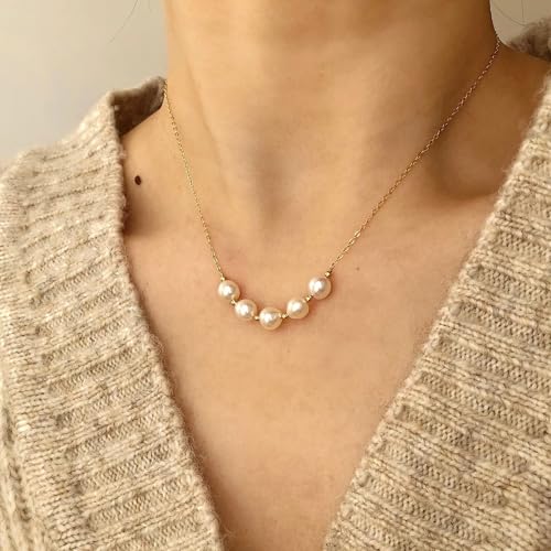 O:pearl choker necklace