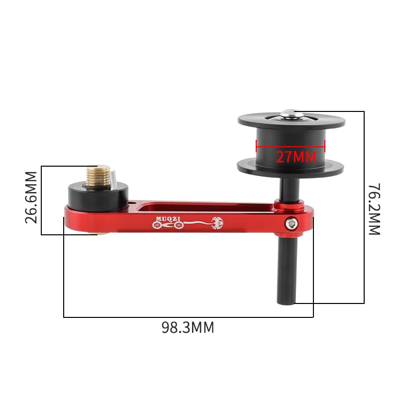 Single Speed Chain Tensioner Roller for BMX & Fixie Bikes - Black | Durable Bike Chain Guide for Smooth Cycling | Perfect for Urban Commuting & Street Riding