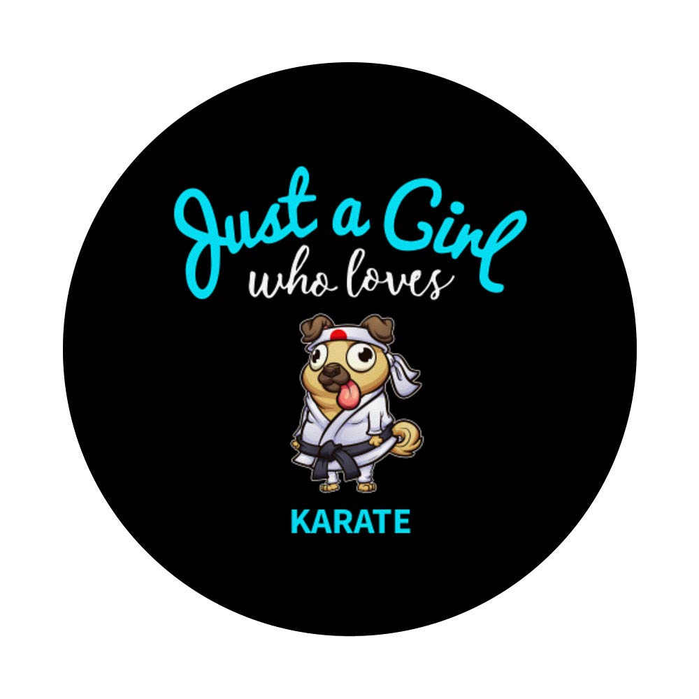 Karate Phone Grip for Girls - PopSockets Stand for Phones & Tablets | Martial Arts Training Accessory