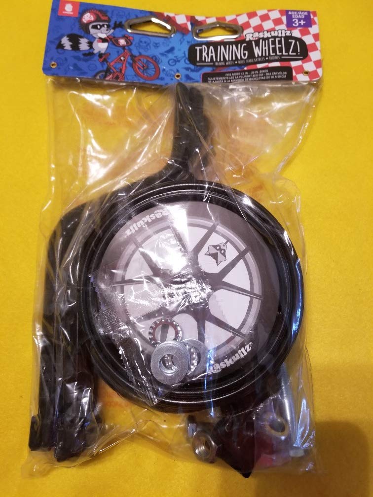 Raskullz Kids Bike Training Wheels for Boys - Adjustable & Durable Bicycle Stabilizers for Safe Riding - Perfect for Beginners, Parks, and Neighborhood Cycling