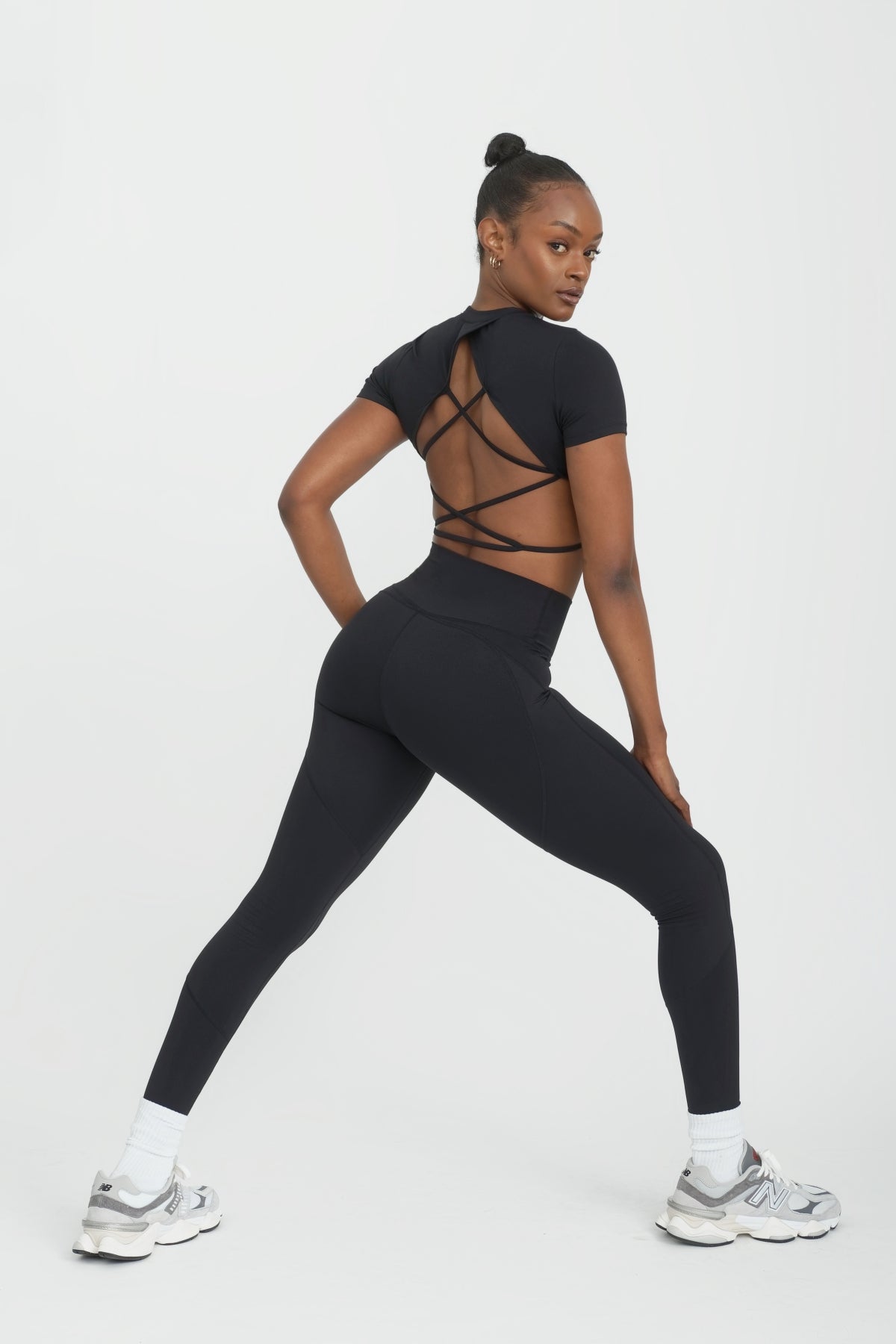 Bklyn Crop Tee Black - Women's Short Sleeve Casual T-Shirt for Summer Outfits, Streetwear & Everyday Wear