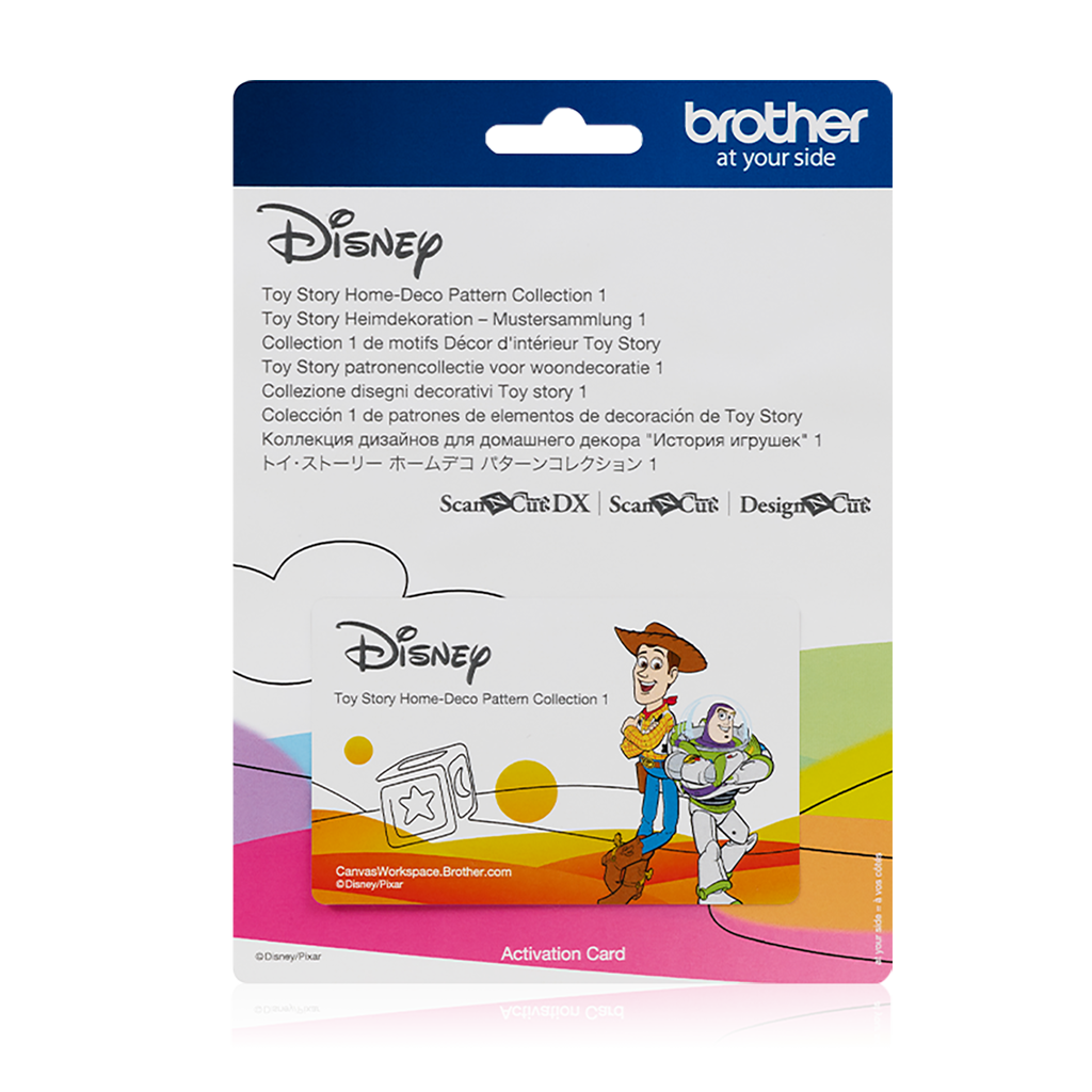 Brother Toy Story Home Decor Pattern Collection 1 for SDX Machine CADSNP05 - Perfect for DIY Crafts, Scrapbooking & Home Decoration Projects