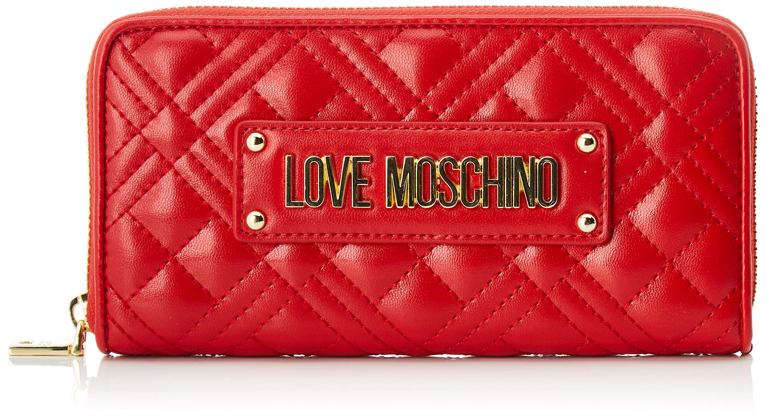 Love Moschino Women's Designer Wallet - Stylish & Compact RFID Blocking Leather Wallet for Everyday Use & Travel