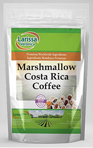 Premium Costa Rica Coffee Beans - Gourmet Marshmallow Flavored Whole Bean Coffee, 8 oz - Perfect for Home Brewing, Gifts & Coffee Lovers