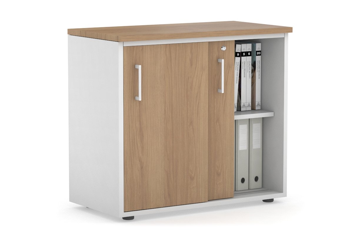 Modern 800W x 750H x 450D Sliding Door Credenza Cabinet - Stylish Storage Solution for Living Room, Bedroom or Office Organization