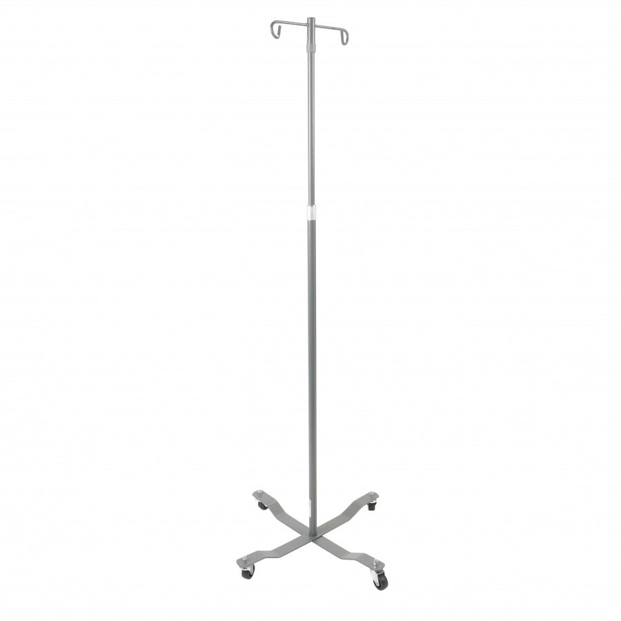 Cardinal Health 10170 Chrome Plated IV Pole - Adjustable Medical IV Stand for Hospitals, Clinics & Home Healthcare Use