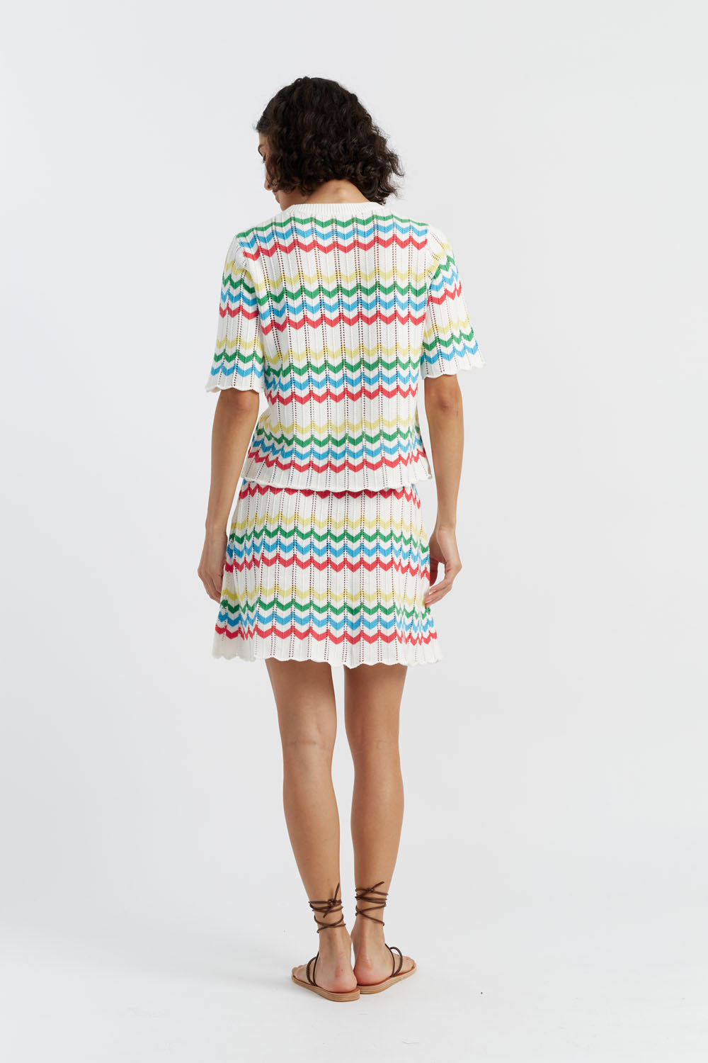 Soft Cotton Chevron Stitch T-Shirt for Women | Comfortable Casual Tee | Perfect for Everyday Wear, Outings & Layering