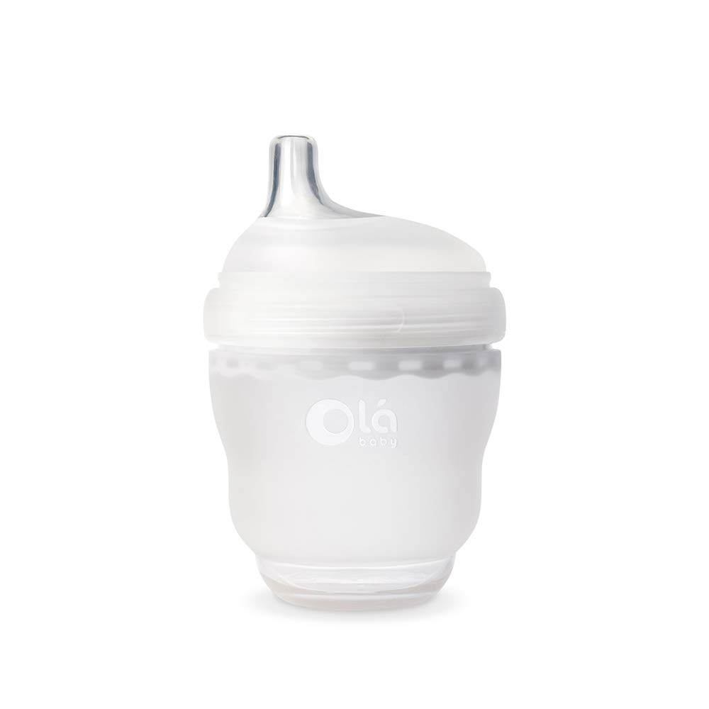 Olababy Bottle Transitional Set (Coral) - BPA-Free Baby Bottles for Breastfeeding & Weaning - Perfect for Newborns, Infants & Toddlers - Ideal for Home, Travel & Daycare Use