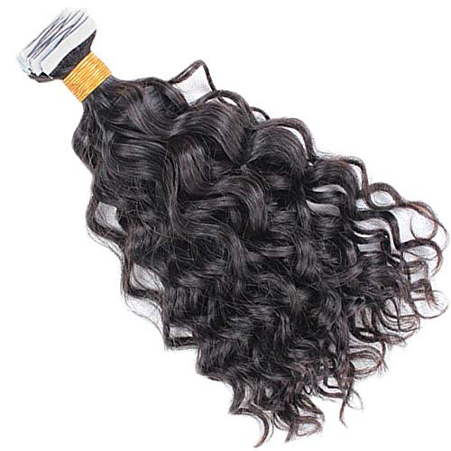 40pcs Tape-in Human Hair Extensions for Women - 100% Remy Human Hair, Skin Weft Tape, Loose Wave, 14