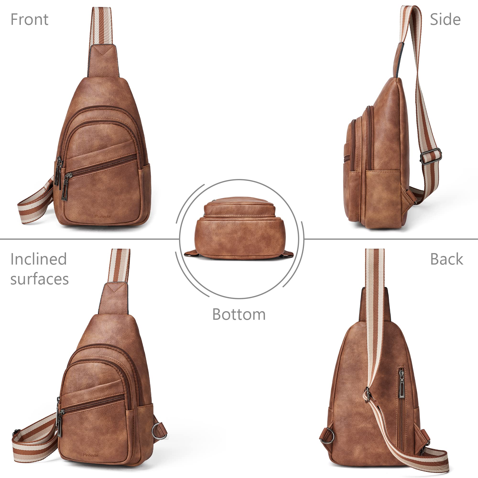 Women's Crossbody Sling Bag - Adjustable Fanny Pack Chest Bag for Travel, Shopping & Outdoor Activities | Lightweight & Hands-Free Purse