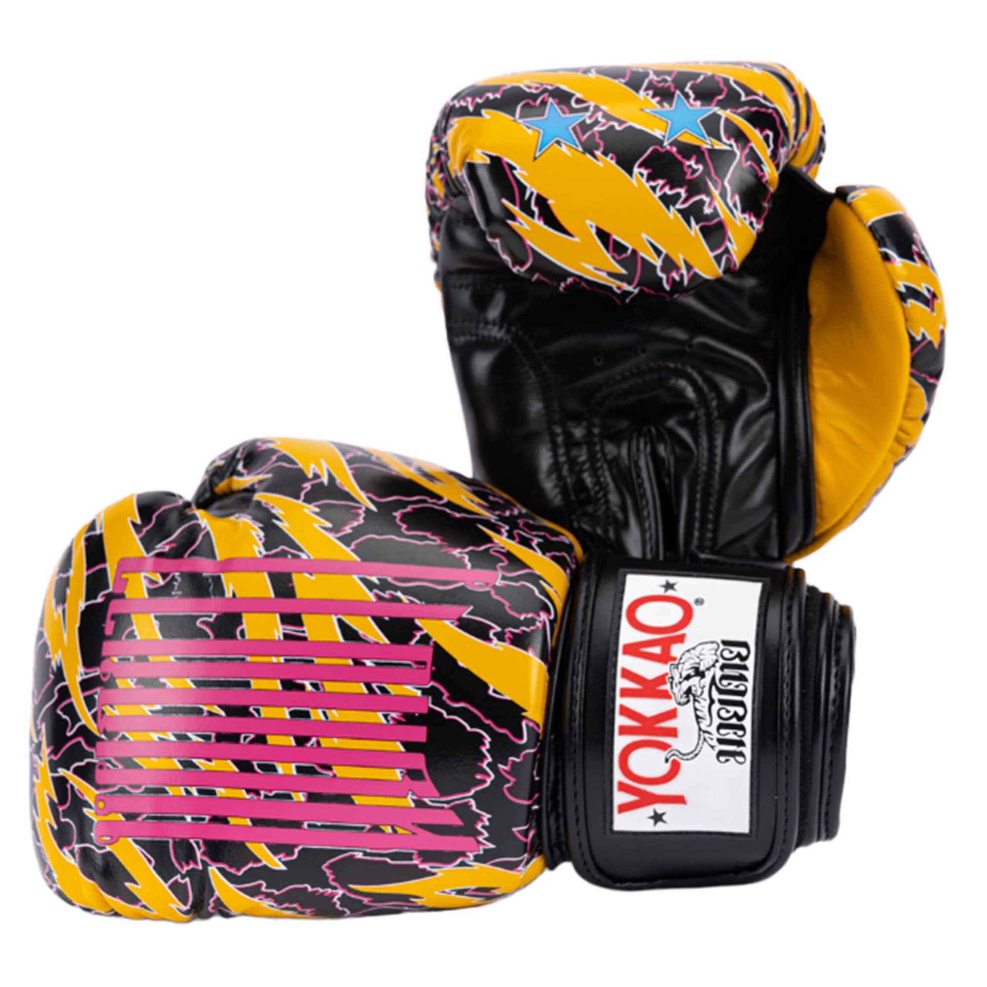 YOKKAO Breathable Muay Thai Boxing Gloves - 8oz, 10oz, 12oz, 14oz, 16oz Sizes for Training, Sparring & Competition - Premium MMA & Kickboxing Gear for Fighters